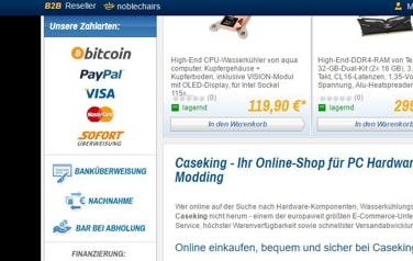 Caseking Bitcoin zahlen online